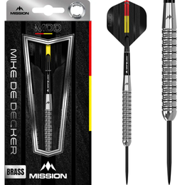 Mission Mike De Decker Tungsten Look Steel Tip Darts – Brass