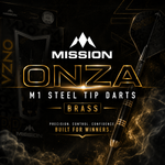 Mission Onza M1 Steel Tip Darts – Brass