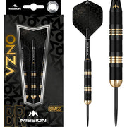 Mission Onza M1 Steel Tip Darts – Brass