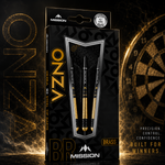 Mission Onza M2 Steel Tip Darts – Brass