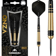 Mission Onza M2 Steel Tip Darts – Brass