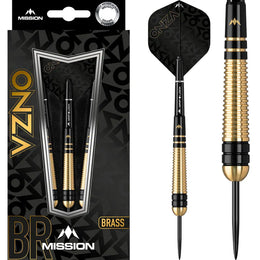 Mission Onza M2 Steel Tip Darts – Brass