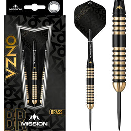Mission Onza M4 Steel Tip Darts – Brass