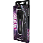 Mission Phantom Silver And Purple Coated Steel Tip Darts – Brass