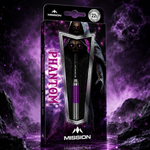 Mission Phantom Silver And Purple Coated Steel Tip Darts – Brass
