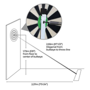 Mission Retractable Dartboard Measure Tape
