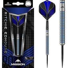 Mission Ritchie Edhouse Steel Tip Darts – 90% Tungsten