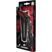 Mission Rogue Silver And Red Steel Tip Darts – Brass