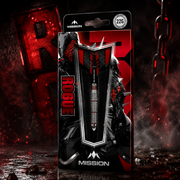 Mission Rogue Silver And Red Steel Tip Darts – Brass