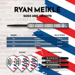 Mission Ryan Meikle Steel Tip Darts – 90% Tungsten