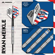 Mission Ryan Meikle Steel Tip Darts – 90% Tungsten