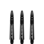 Mission Sabre Shafts - Dart Stems - Black - Black Top