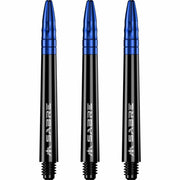 Mission Sabre Shafts - Dart Stems - Black - Blue Top