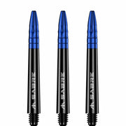 Mission Sabre Shafts - Dart Stems - Black - Blue Top