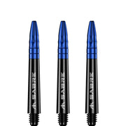 Mission Sabre Shafts - Dart Stems - Black - Blue Top