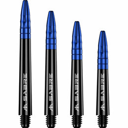 Mission Sabre Shafts - Dart Stems - Black - Blue Top