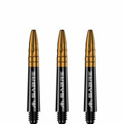 Mission Sabre Shafts - Dart Stems - Black - Gold Top