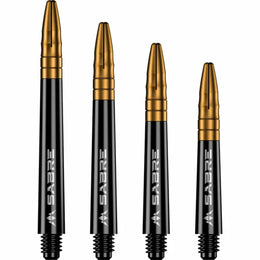 Mission Sabre Shafts - Dart Stems - Black - Gold Top