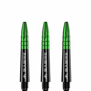 Mission Sabre Shafts - Dart Stems - Black - Green Top