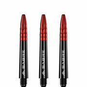 Mission Sabre Shafts - Dart Stems - Black - Red Top