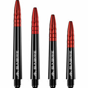Mission Sabre Shafts - Dart Stems - Black - Red Top