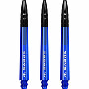 Mission Sabre Shafts - Dart Stems - Blue - Black Top