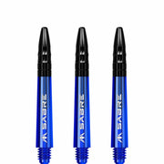 Mission Sabre Shafts - Dart Stems - Blue - Black Top