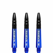 Mission Sabre Shafts - Dart Stems - Blue - Black Top