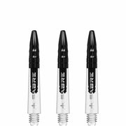 Mission Sabre Shafts - Dart Stems - Clear - Black Top