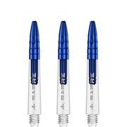 Mission Sabre Shafts - Dart Stems - Clear - Blue Top