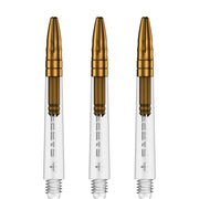 Mission Sabre Shafts - Dart Stems - Clear - Gold Top