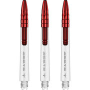 Mission Sabre Shafts - Dart Stems - Clear - Red Top