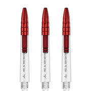 Mission Sabre Shafts - Dart Stems - Clear - Red Top