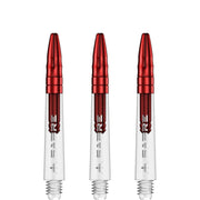 Mission Sabre Shafts - Dart Stems - Clear - Red Top