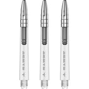 Mission Sabre Shafts - Dart Stems - Clear - Silver Top