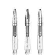 Mission Sabre Shafts - Dart Stems - Clear - Silver Top
