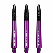 Mission Sabre Shafts - Dart Stems - Purple - Black Top