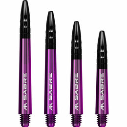 Mission Sabre Shafts - Dart Stems - Purple - Black Top