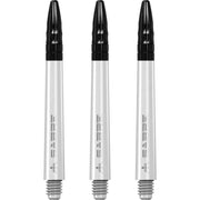 Mission Sabre Shafts - Dart Stems - White - Black Top