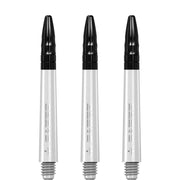 Mission Sabre Shafts - Dart Stems - White - Black Top