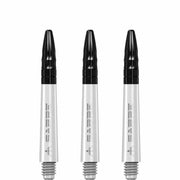 Mission Sabre Shafts - Dart Stems - White - Black Top