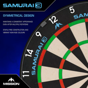 Mission Samurai 3 Professional Dartboard
