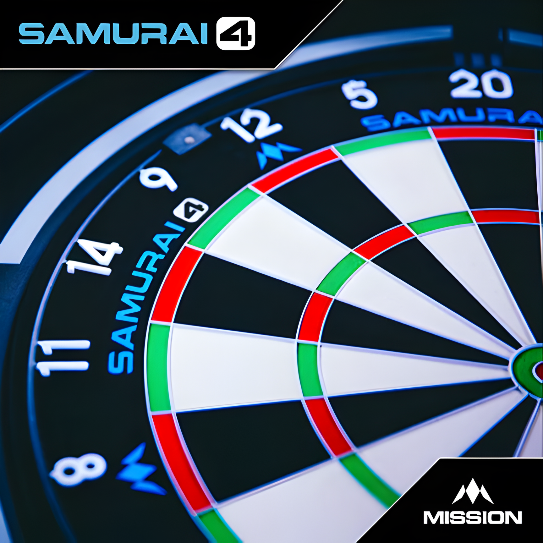 Mission Samurai 4 Dartboard – White Spider Edition | Universal Darts