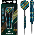 Mission Solace M1 Dark Green Steel Tip Darts – Brass