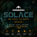 Mission Solace M2 Dark Green Steel Tip Darts – Brass