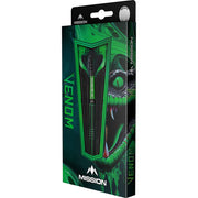Mission Venom Steel Tip Darts – 90% Tungsten