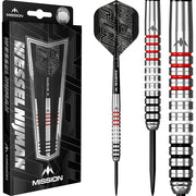 Mission Wessel Nijman Steel Tip Darts – 95% Tungsten - Natural