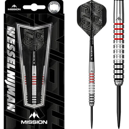 Mission Wessel Nijman Steel Tip Darts – 95% Tungsten - Natural