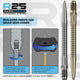 Mission R2.5 Rapid Steel Tip Screw In Dart Points - GV1