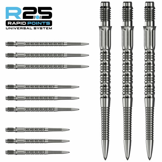 Mission R2.5 Rapid Steel Tip Screw In Dart Points - GV2